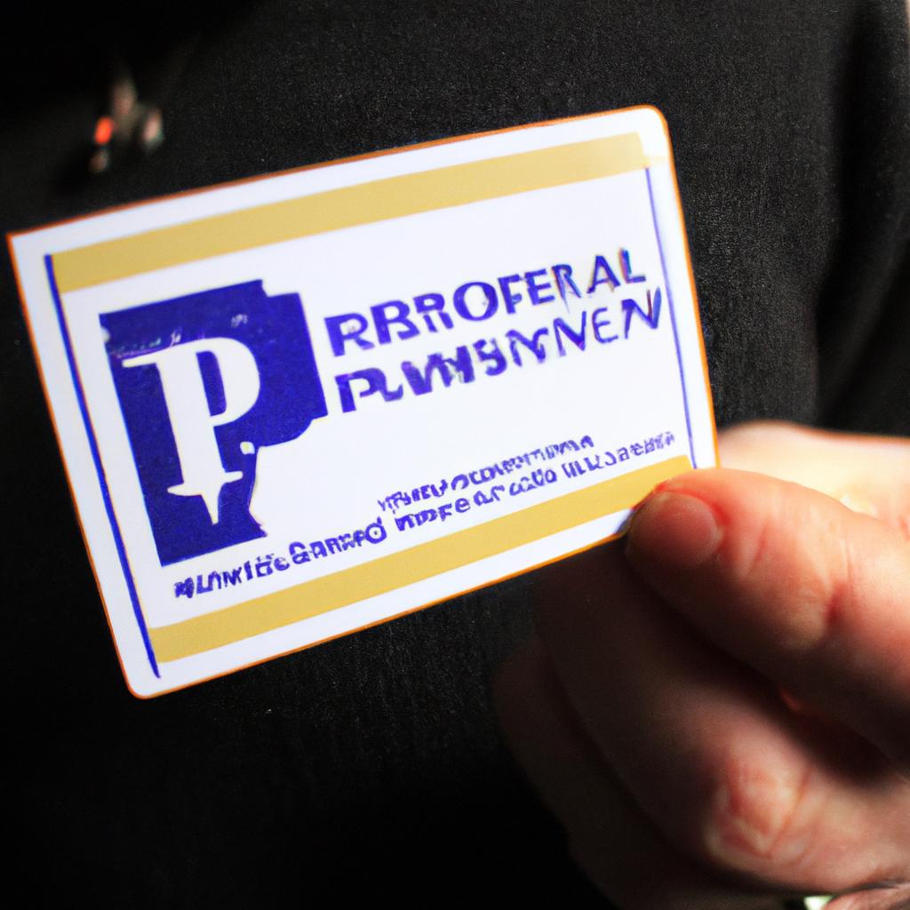 Person holding Pennsylvania Reform Party membership card