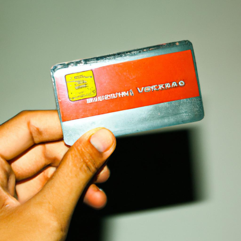 Person holding a membership card